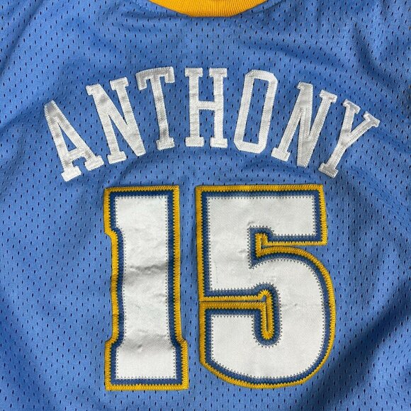 Vintage Nike Carmelo Anthony Denver Nuggets Jersey YOUTH Large Swingman - Picture 10 of 10